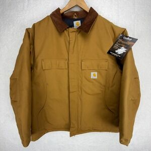 Carhartt C03 BRN Arctic Quilt Lined Duck Coat Mens 50  2XL NWT NOS USA